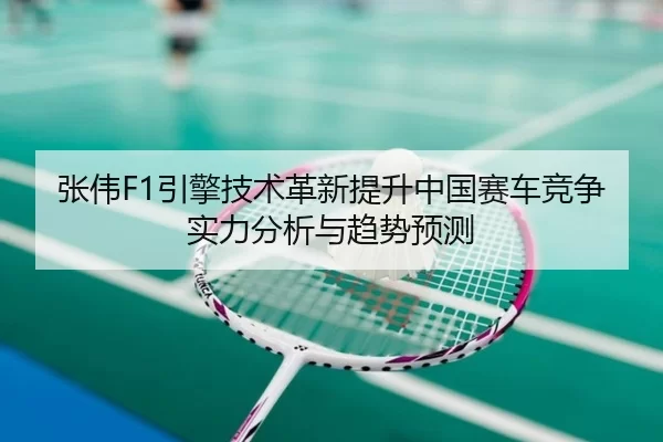 张伟F1引擎技术革新提升中国赛车竞争实力分析与趋势预测